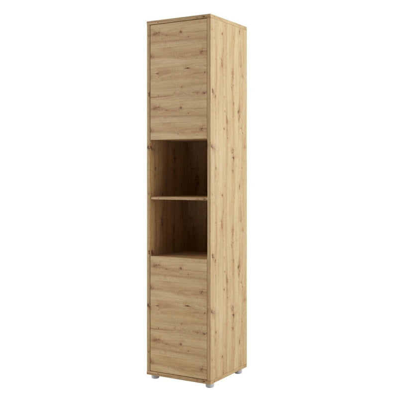 BC-12 Vertical Wall Bed Concept 160cm With Storage Cabinets and LED