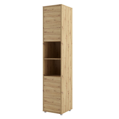 BC-03 Vertical Wall Bed Concept 90cm With Storage Cabinets and LED