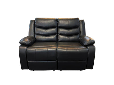 ROMA 3+2 RECLINER HIGH QUALITY AIR LEATHER - BLACK