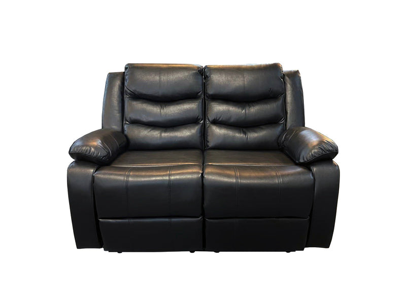 ROMA 2  SEAT RECLINER HIGH QUALITY AIR LEATHER - BLACK