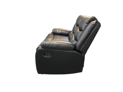 ROMA 2  SEAT RECLINER HIGH QUALITY AIR LEATHER - BLACK