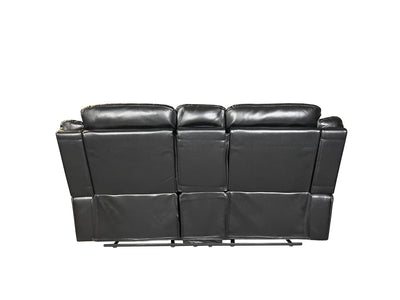 VENICE Air leather 3+2 Sofa set - Black