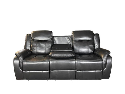 VENICE Air leather 3+2 Sofa set - Black