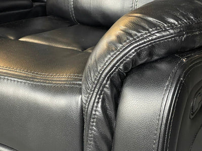 VENICE Air leather 3+2 Sofa set - Black