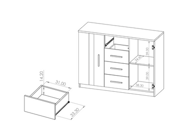 Bono Chest Of Drawers 120cm