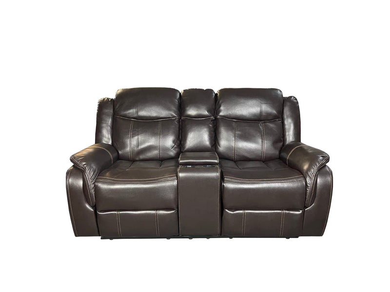 VENICE Air leather 2 Seater Sofa - Brown