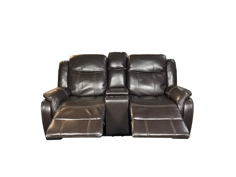 VENICE Air leather 2 Seater Sofa - Brown