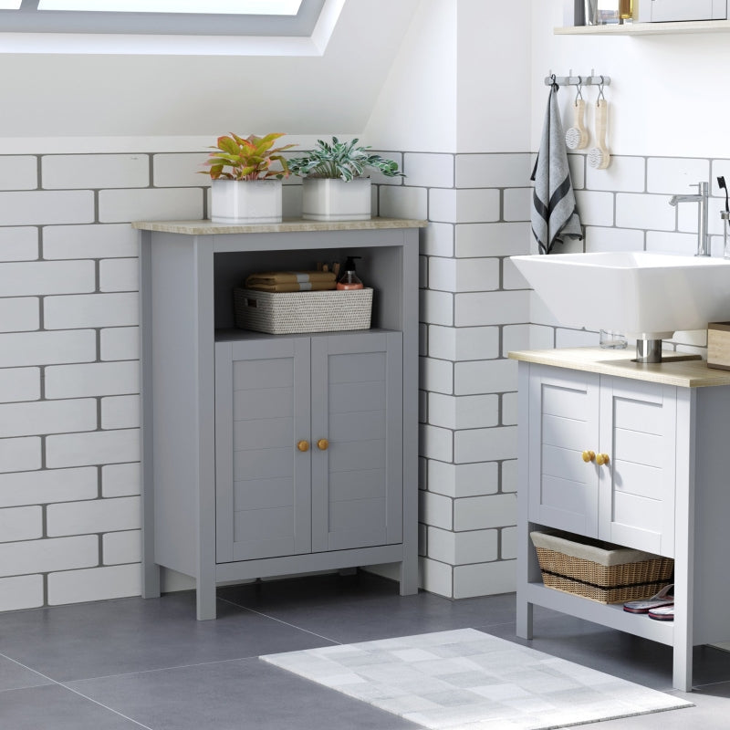 Bathroom Floor Cabinet, Living Grey