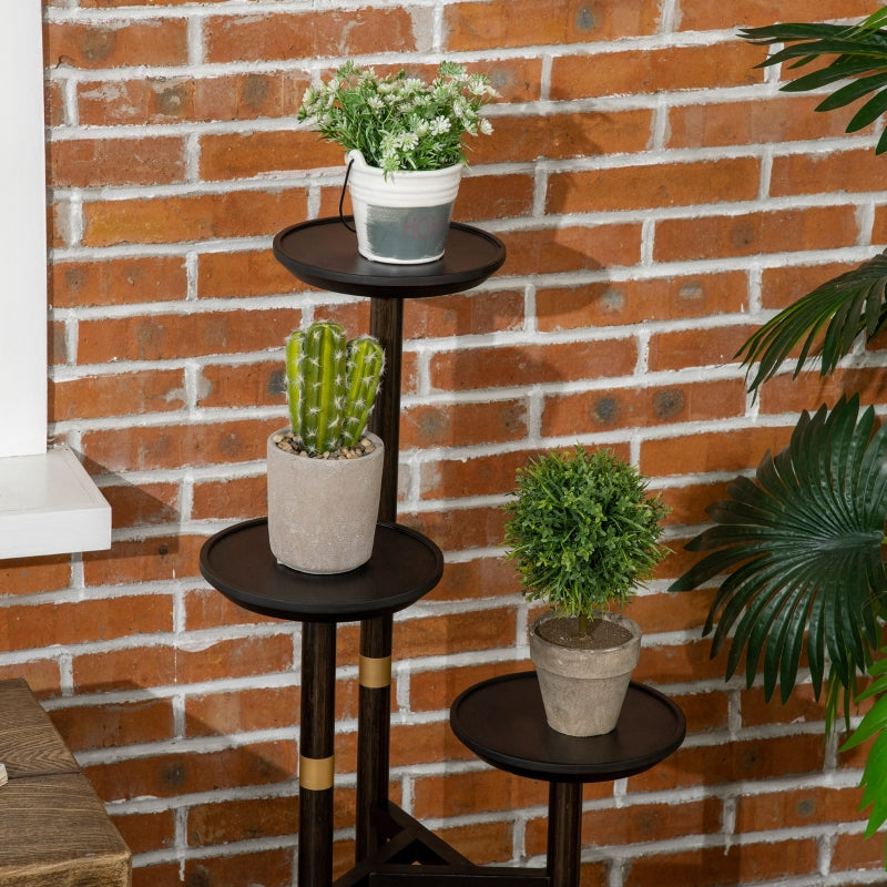 3-Tier Plant Stand- Dark Walnut