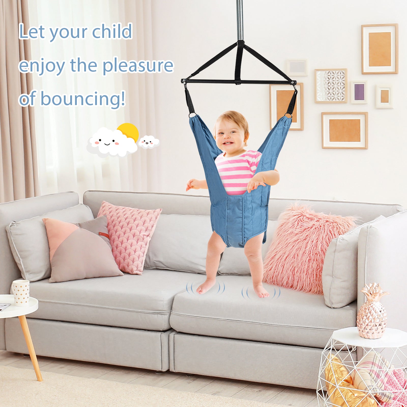 Baby clearance swing door