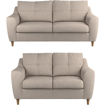 Baxter Textured Weave 2 & 3 Seater Sofa Set