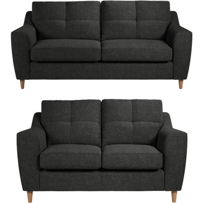 Baxter Textured Weave 2 & 3 Seater Sofa Set