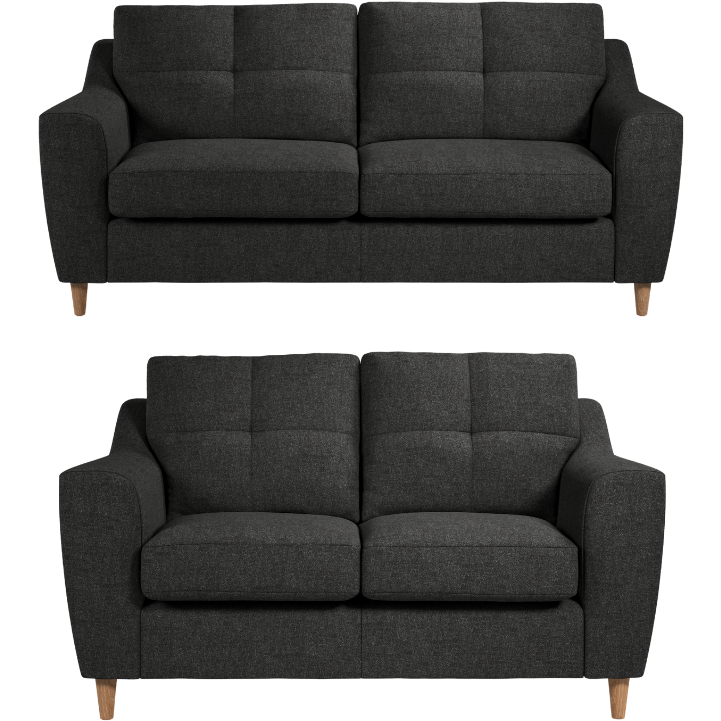 Baxter Textured Weave 2 & 3 Seater Sofa Set