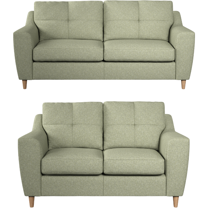 Baxter Textured Weave 2 & 3 Seater Sofa Set