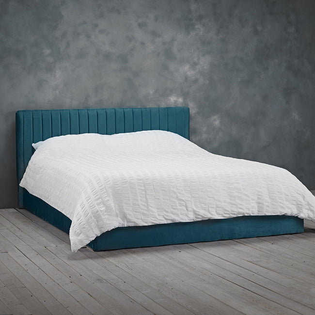 Berlin Teal Small Double Ottoman Bed