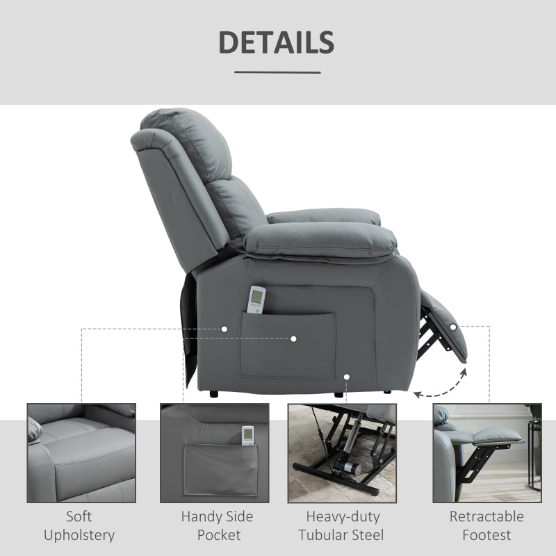 Electric Power Lift Recliner Chair Vibration Massage Reclining