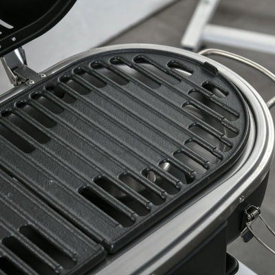 Foldable Gas BBQ Grill 2 Burner Table Top Barbecue