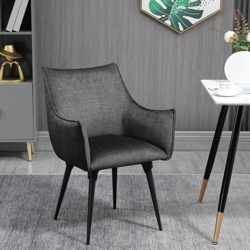 Accent Chairs For Living Room, Dark Grey