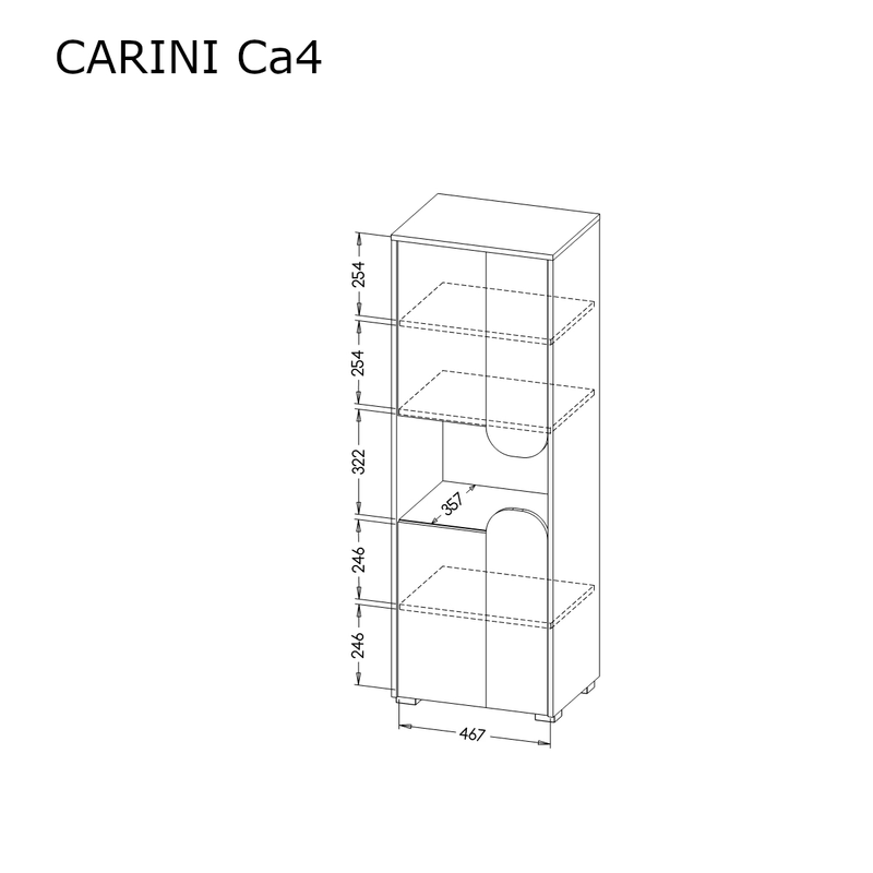 Carini CA4 Tall Cabinet