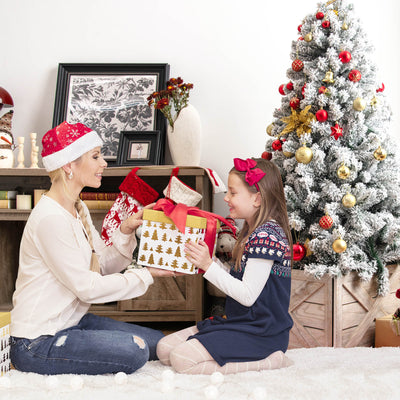 Christmas Tree Box Stand with Hook and Loop Fasteners-Brown-S