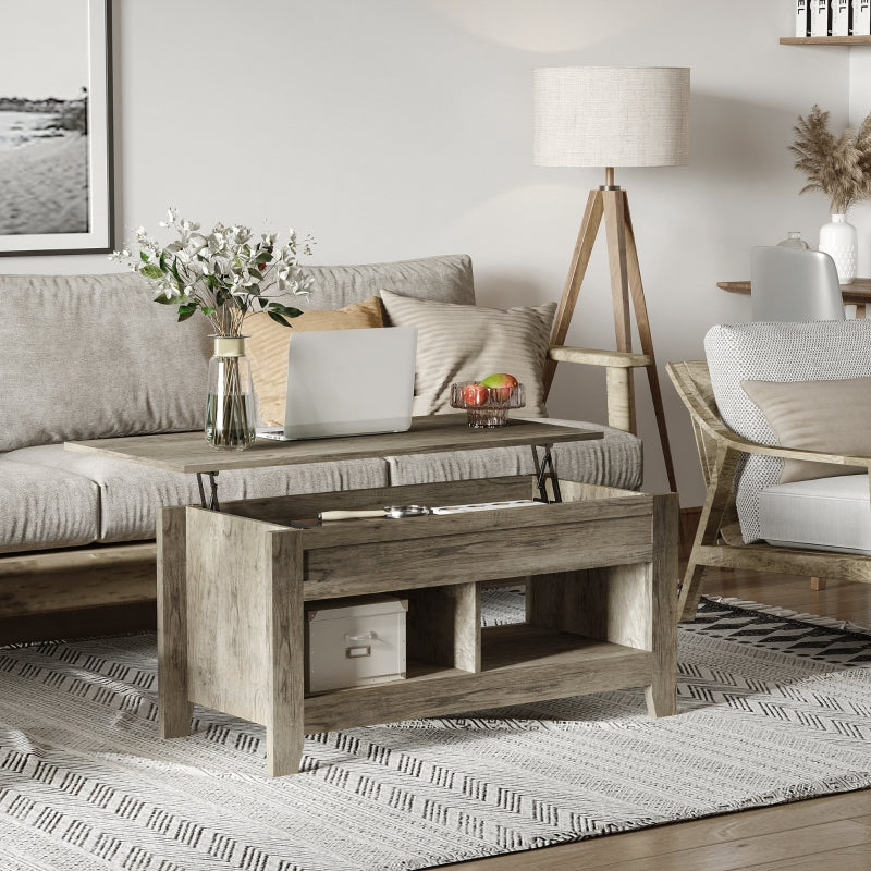 Lift Top Coffee Table , Oak Effect