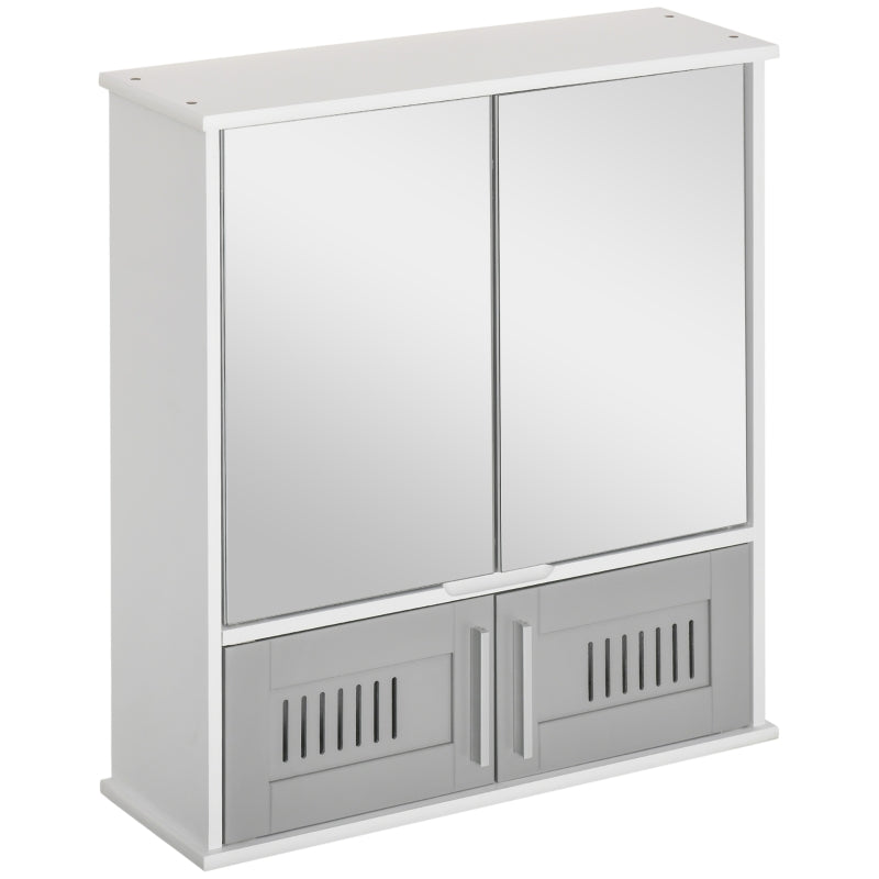 Bathroom Mirror Cabinet Grey