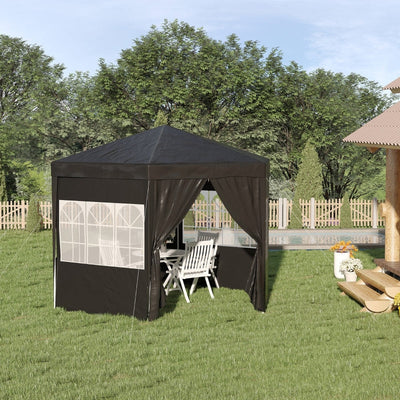 Hexagonal Gazebo Canopy Party Tent - Black