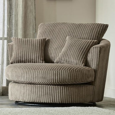 Caleb Swivel Sofa Jumbo Cord