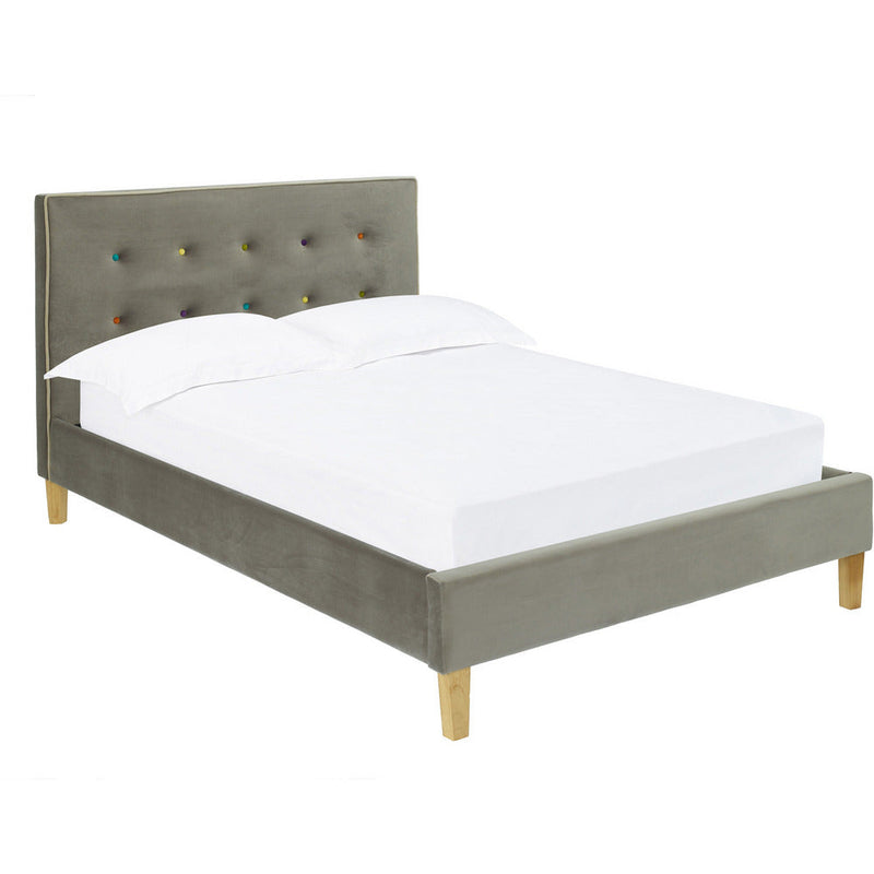 Camden Grey Fabric Kingsize Bed