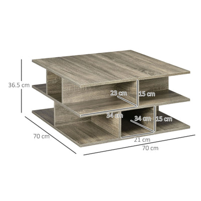 Square Coffee Tables For Living Room, Grey