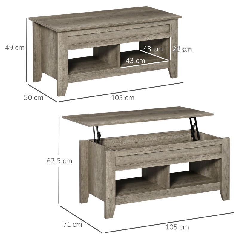 Lift Top Coffee Table , Oak Effect