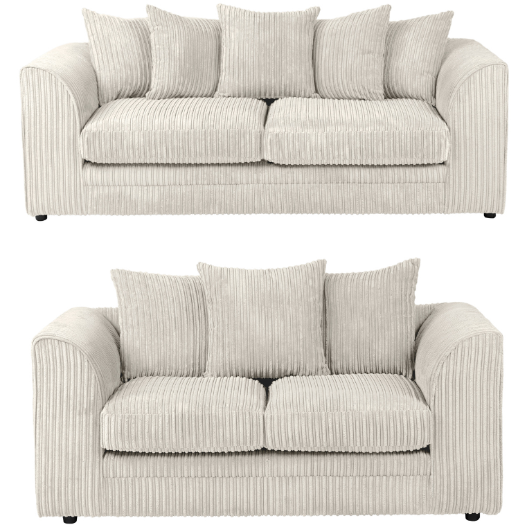 Chicago Jumbo Cord  2 & 3 Seater Sofa Set