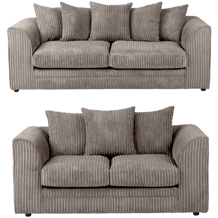 Chicago Jumbo Cord 2 & 3 Seater Sofa Set