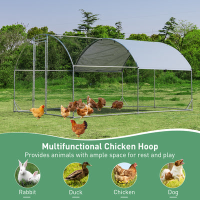 Gallinero con cubierta impermeable y protectora del sol para patio trasero, Farm-M