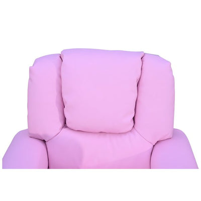 Children Recliner Armchair W/ Cup Holder - Pink