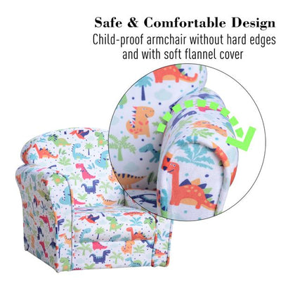 Children's Armchair Kids Mini Sofa, 50Lx39Wx44Hcm - Multi-colour