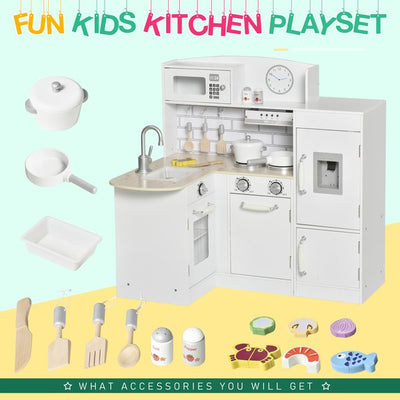 Children's Electronic Cooking Kitchen Toy - White