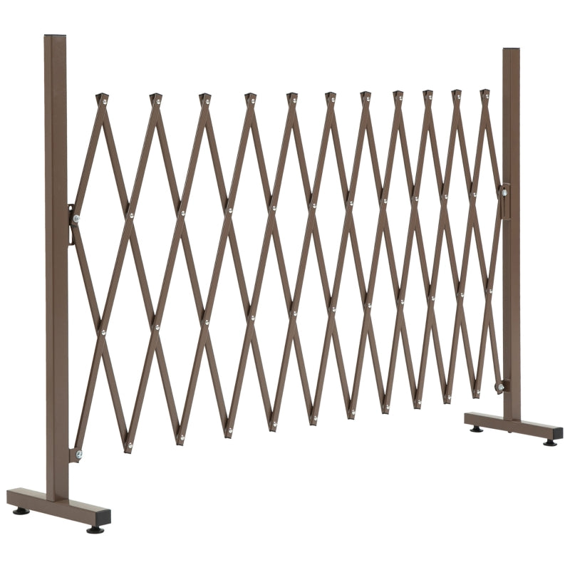 Expanding Trellis Fence  Dark Brown