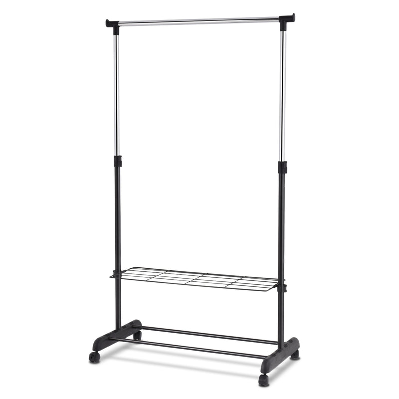 92cm-168cm Clothes Rack with Shoe Rack and Clothes Rail