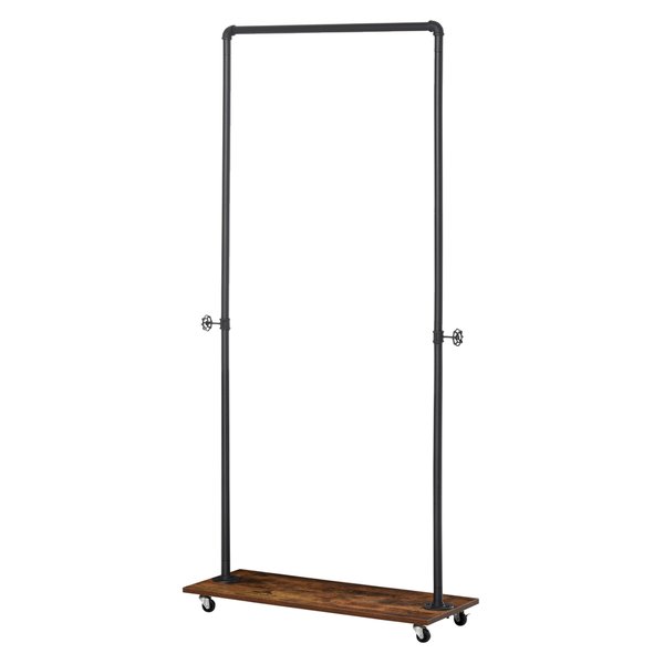 Clothing Garment Rack, Rolling Clothes Organizer On Wheels For Hanging