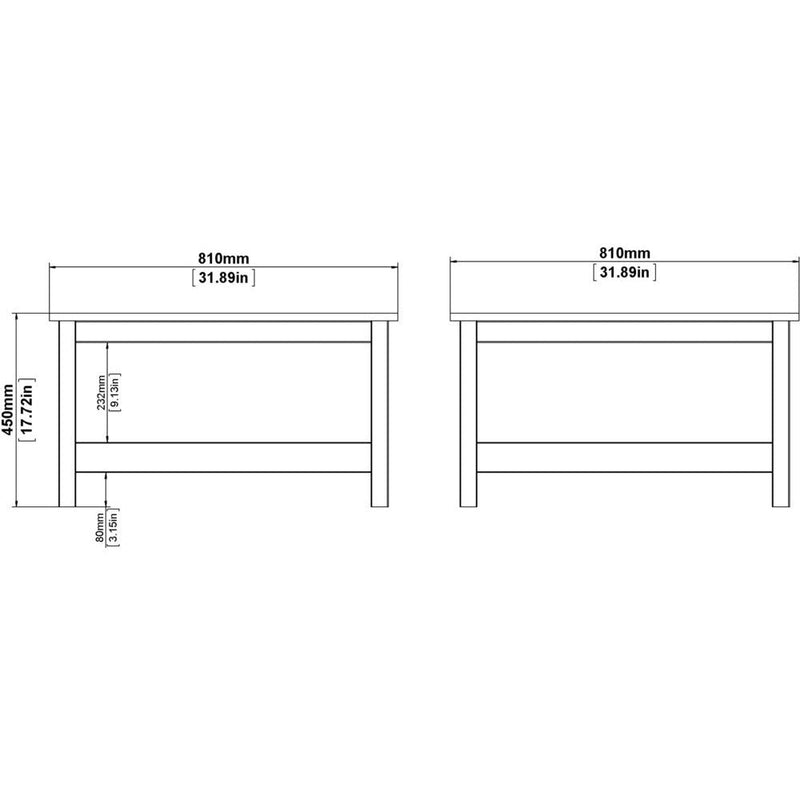 Benjamin Modern White Coffee Table