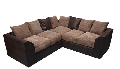 Rabi Large Jumbo Cord Corner Sofa