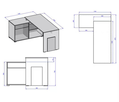 Como 60 Corner Desk