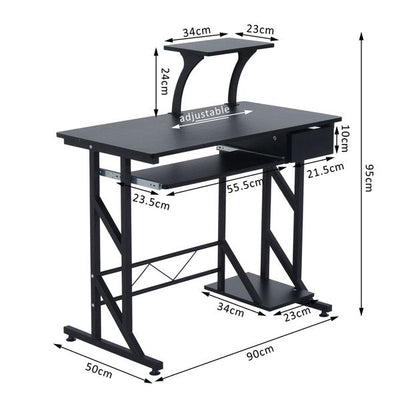 Compact Computer Desk-Black