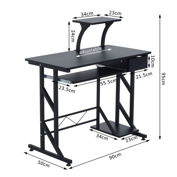 Compact Computer Desk-Black