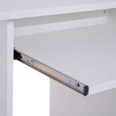 80Lx45Wx73.5H cm. Computer Desk, Particle Board-White