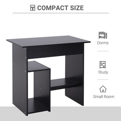 80Lx45Wx73.5H cm. Computer Desk, Particle Board-Black