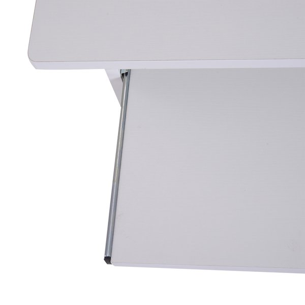 80Lx45Wx73.5H cm. Computer Desk, Particle Board-White