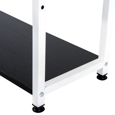 Computer Workstation Metal Frame- White/ Black 