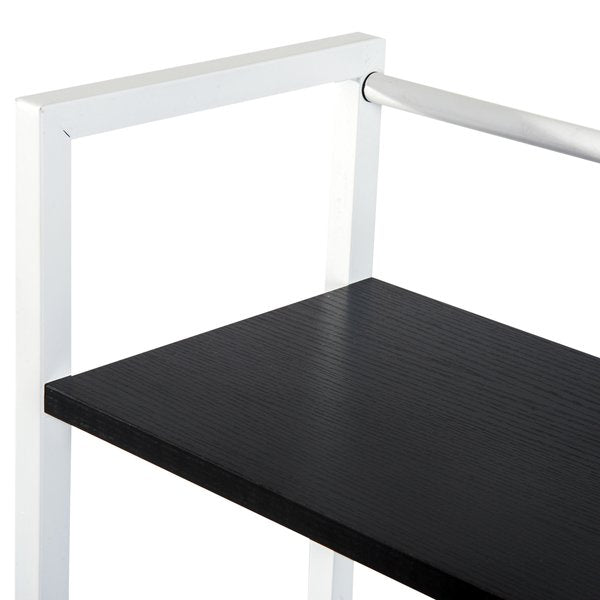 Computer Workstation Metal Frame- White/ Black 